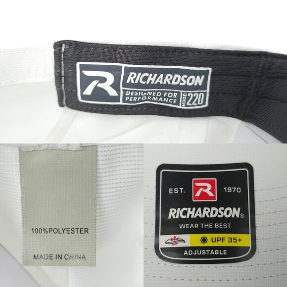 Richardson Logo Performance Adjustable Strapback Cap UPF 35+ Golf Baseball Hat - Picture 8 of 13